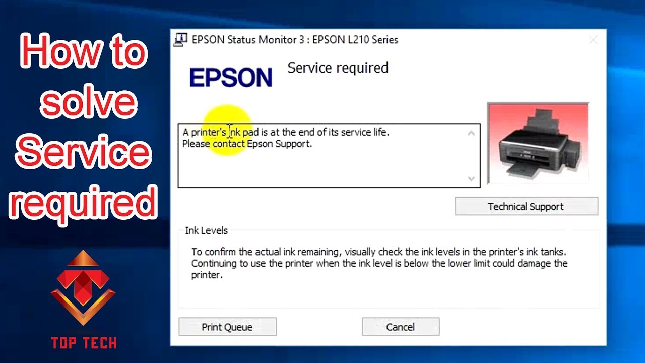 epson l210 ink pad resetter
